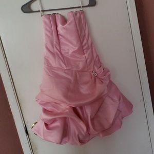 Pink prom style dress